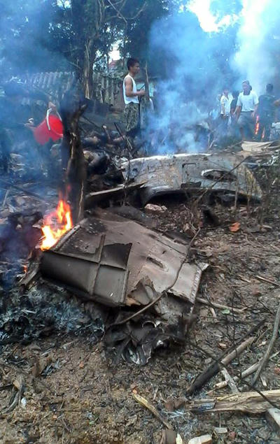 Trực thăng Mi-171 đã cố né tổn thất cho dân